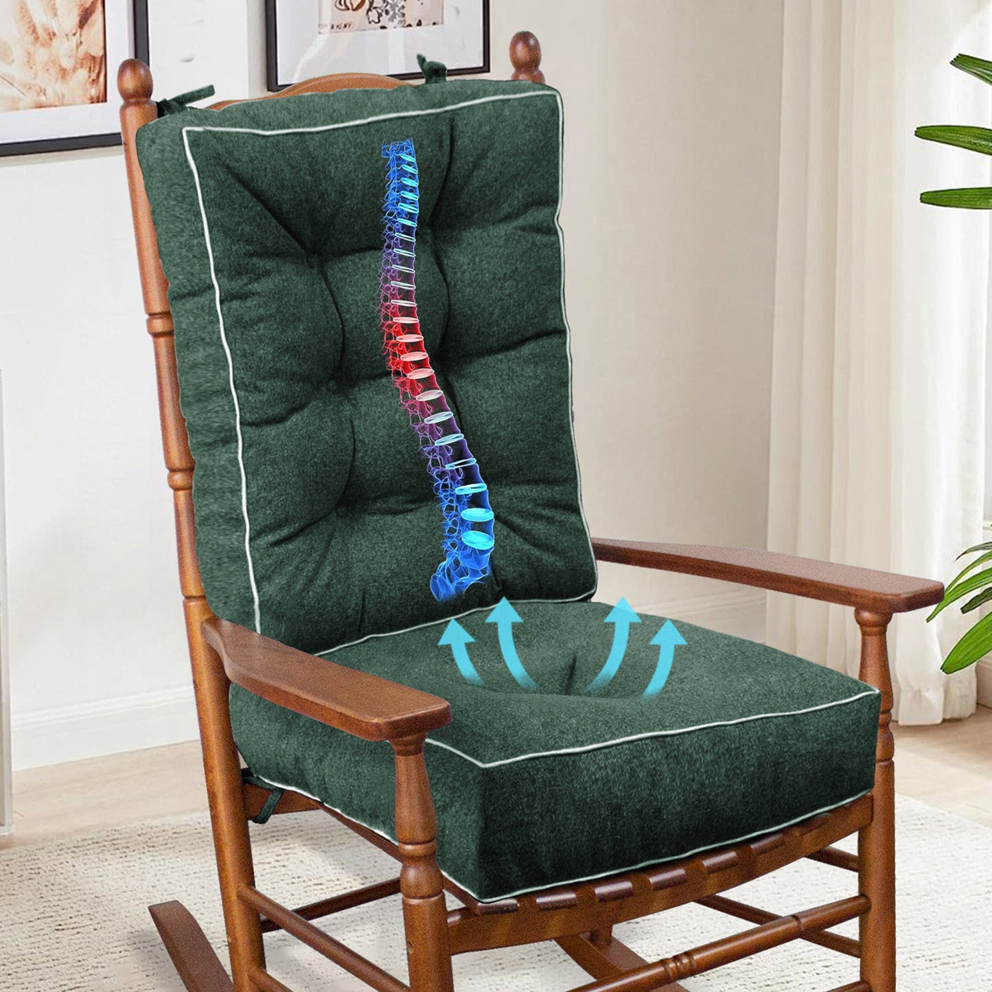 YZ HOME rocking chair cushion 17X17/17X22