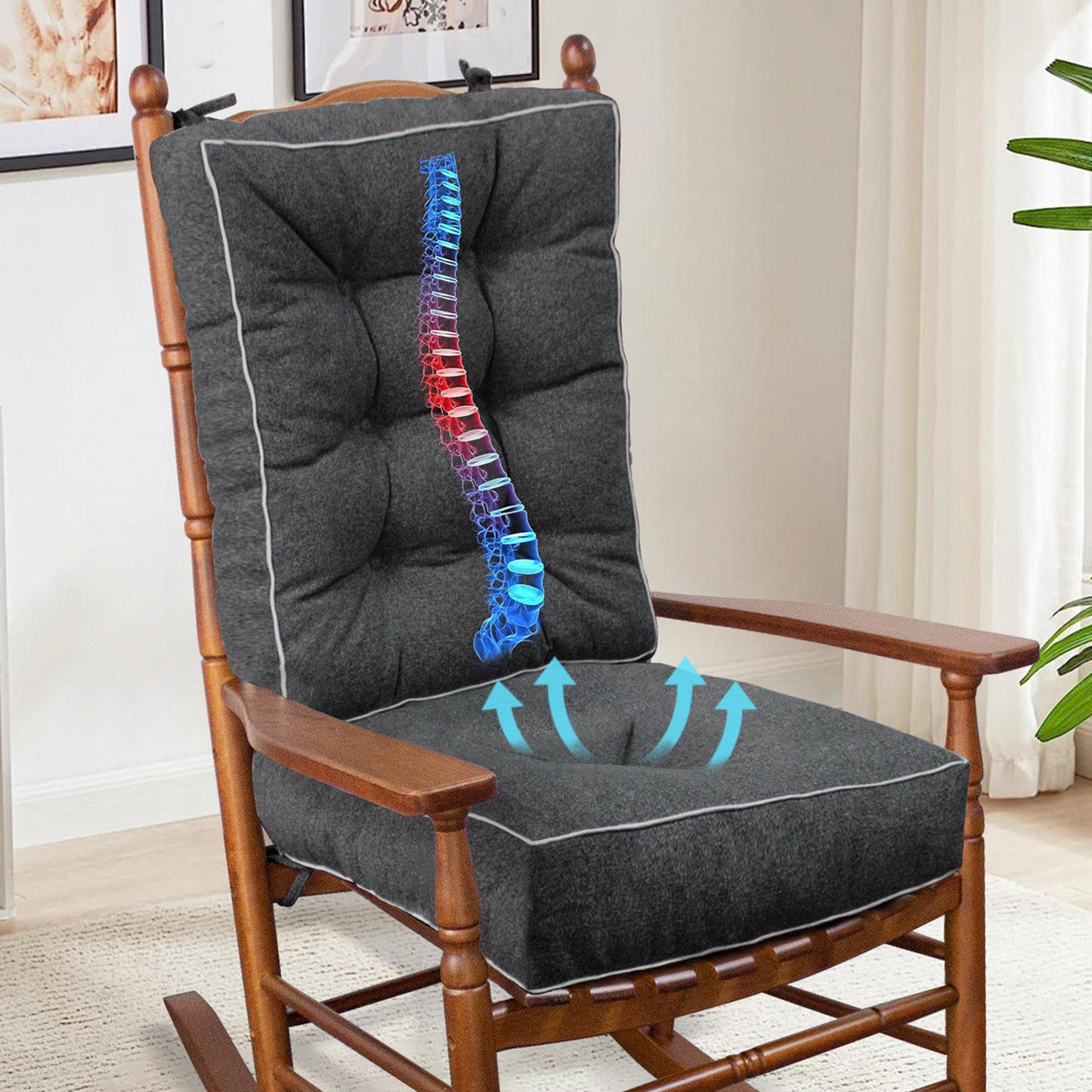 YZ HOME rocking chair cushion 17X17/17X22