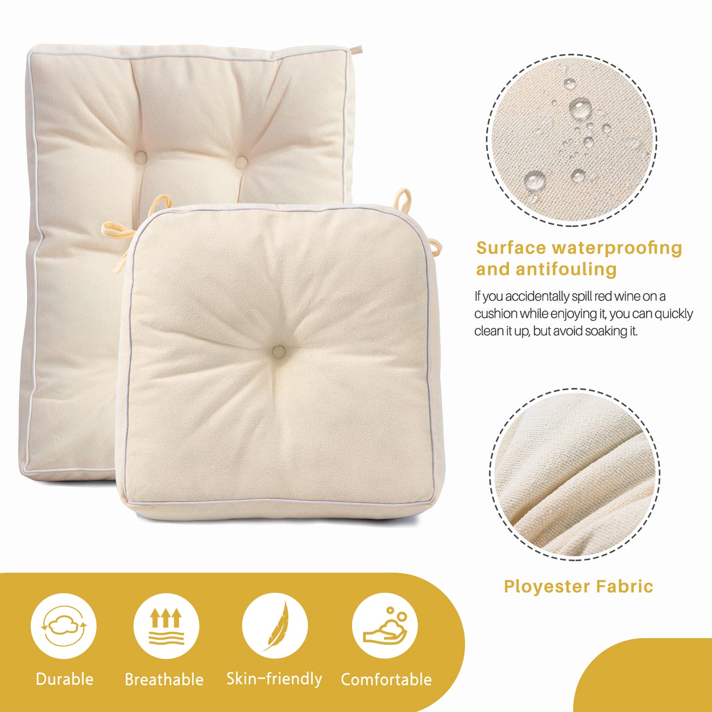 YZ HOME rocking chair cushion 17X17/17X22