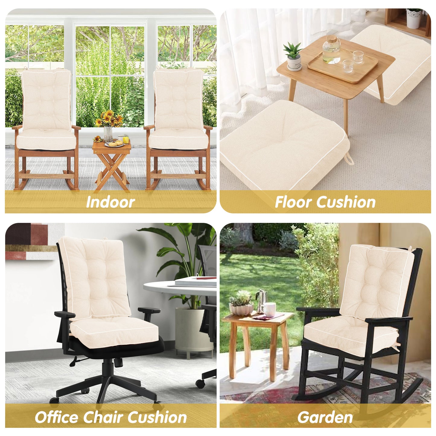 YZ HOME rocking chair cushion 17X17/17X22
