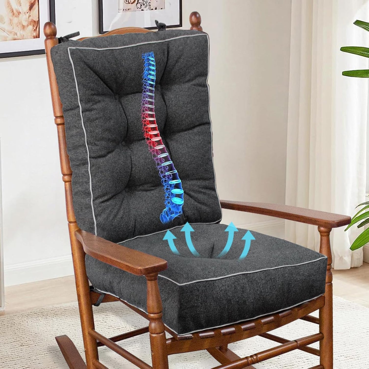 YZ HOME Rocking Chair Cushion