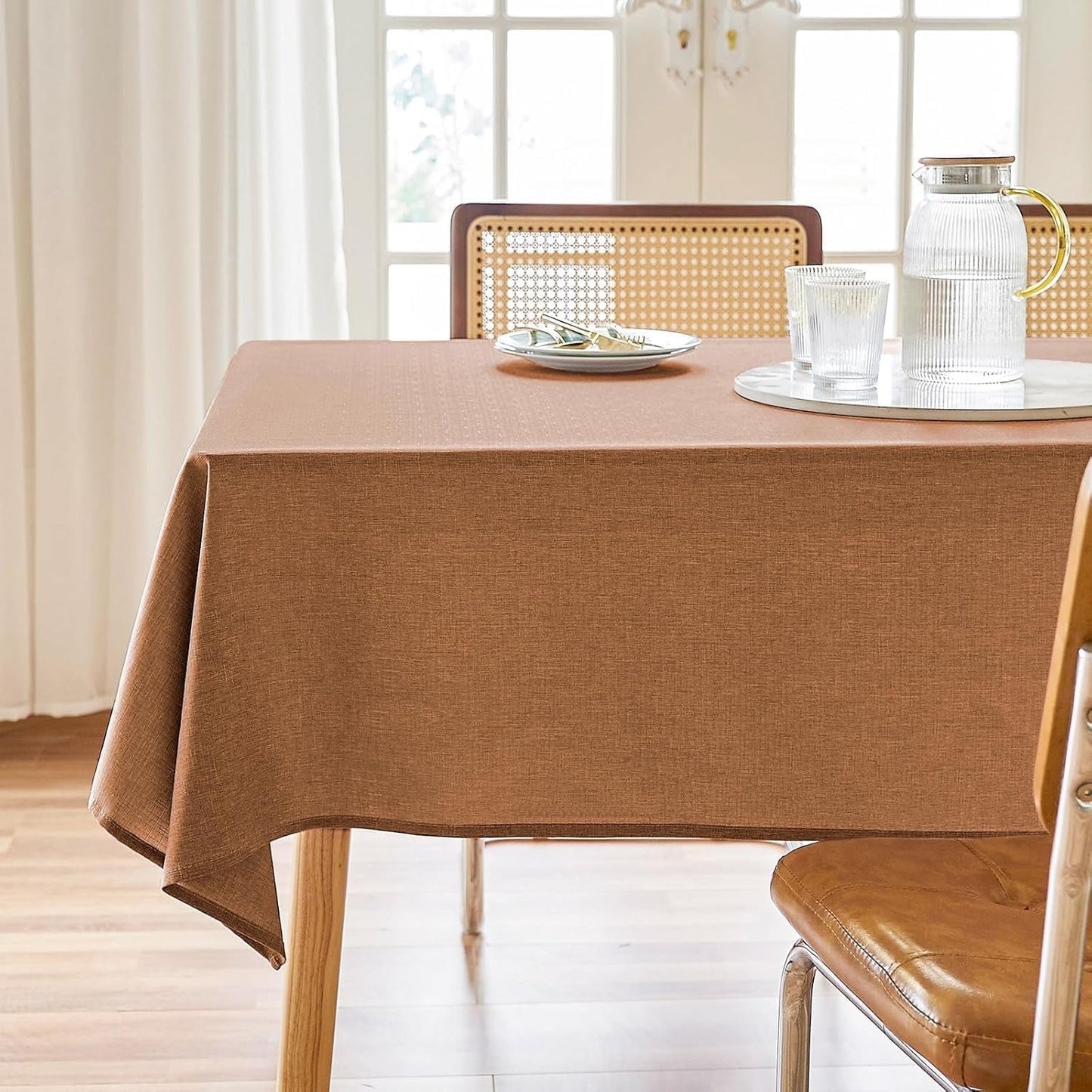 Textured Linen Tablecloth Rectangle 52x70/60*84