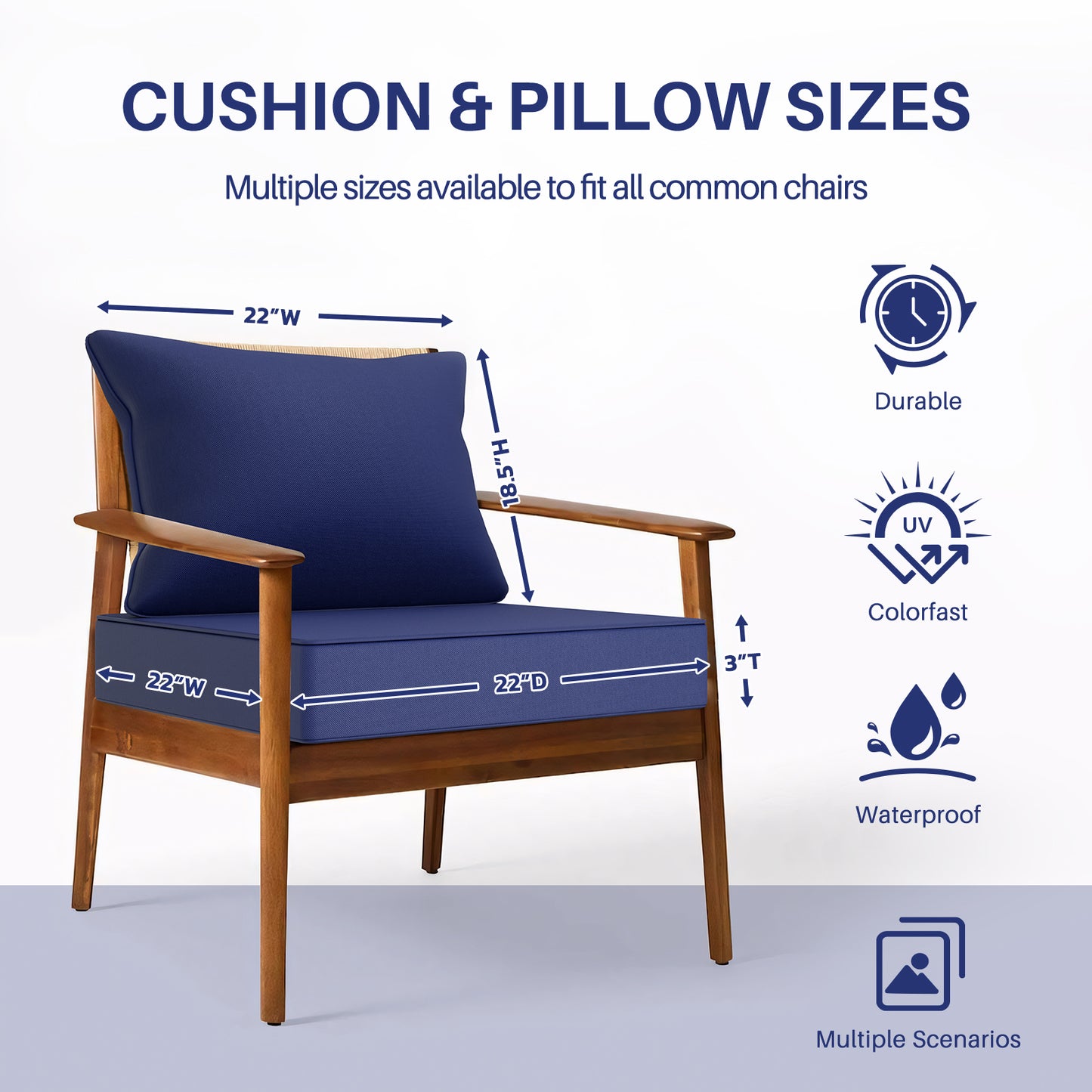 YIJIAN HOME Outdoor Chair Cushion