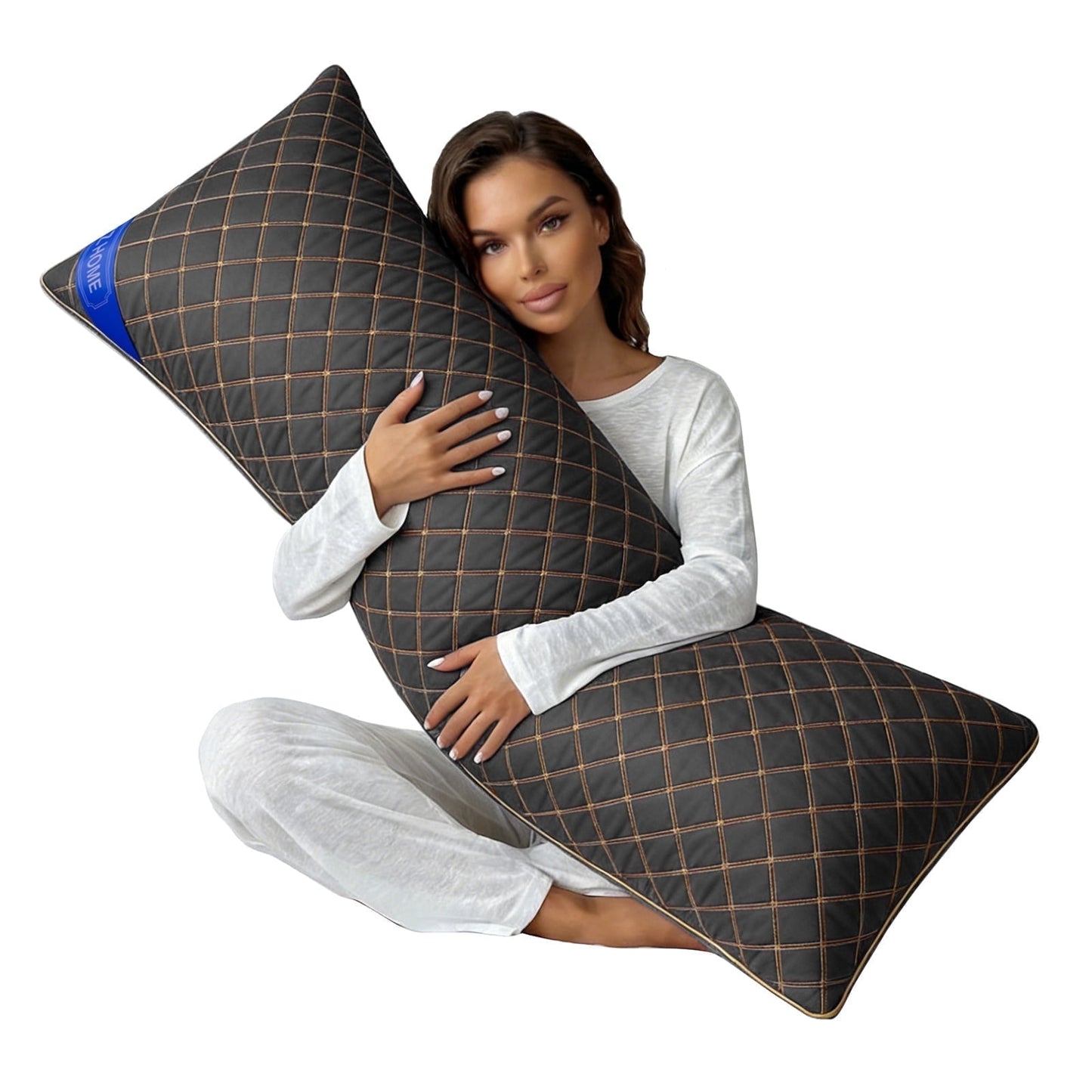 Galenzoov 20×54 inch Full-Length Body Pillow with Shredded Memory Foam