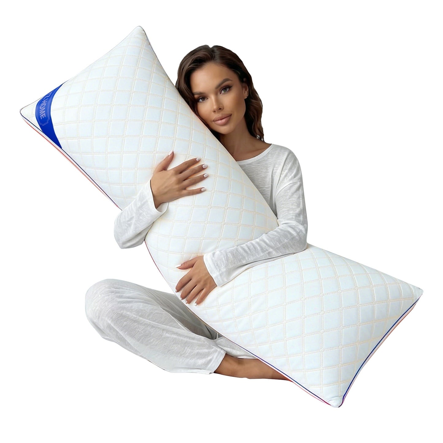 Galenzoov 20×54 inch Full-Length Body Pillow with Shredded Memory Foam