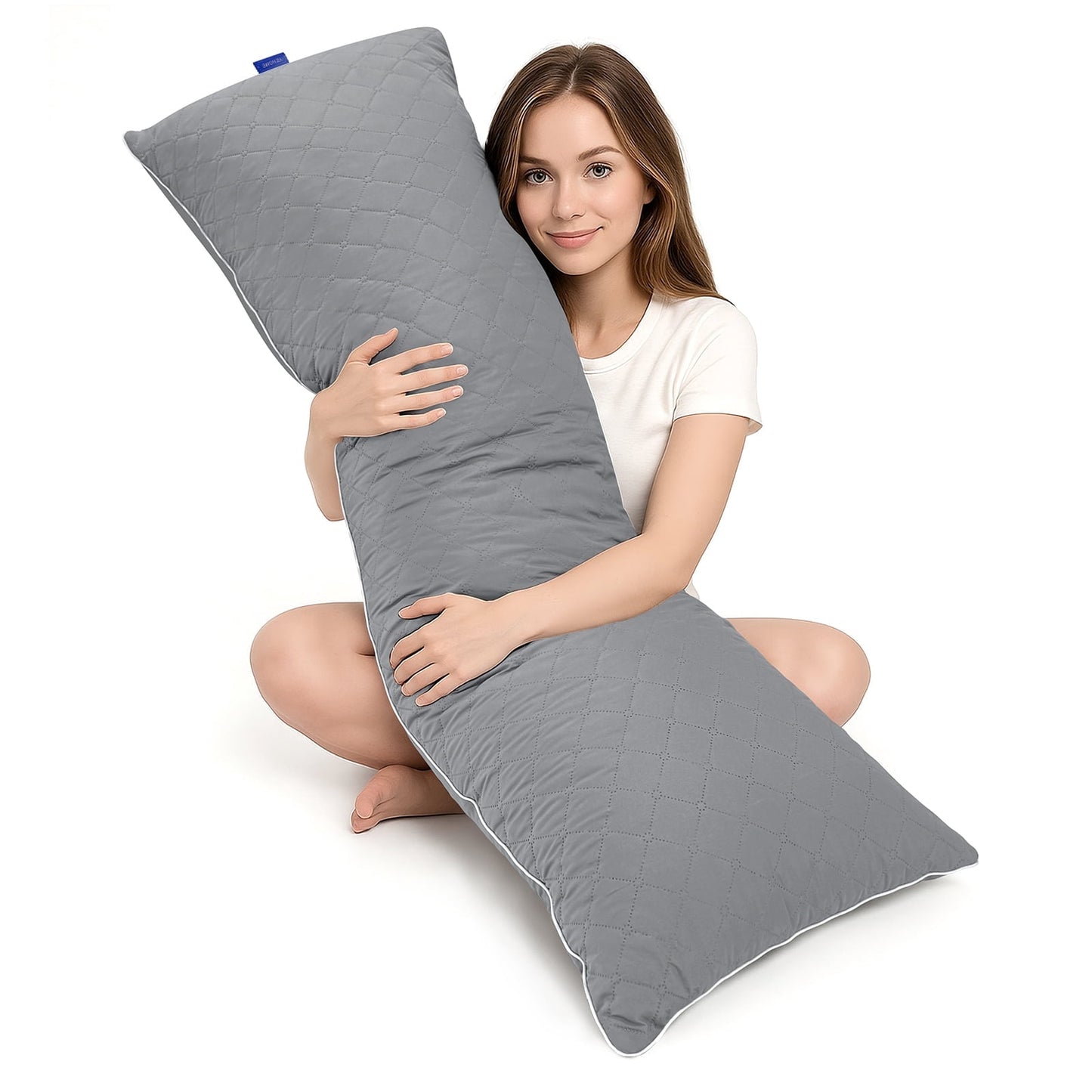 Galenzoov 20x54 Long Body Pillow for Adults - Firm Body Pillow White