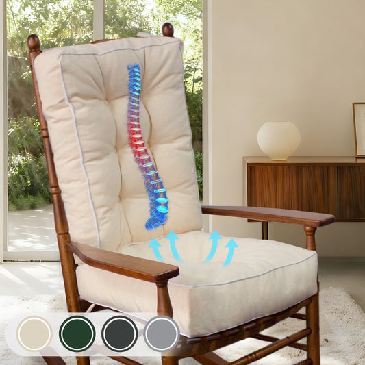 Galenzoov Ultimate Comfort Rocking Chair Cushion Set