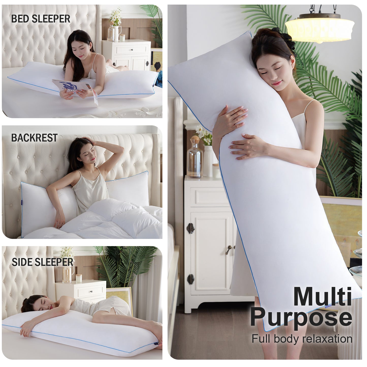 YZ HOME Body Pillow Insert 20x54 Inch