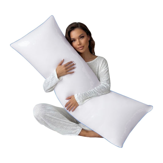 Galenzoov Memory Foam Filled Full-Body Support Pillow 20×54 inch
